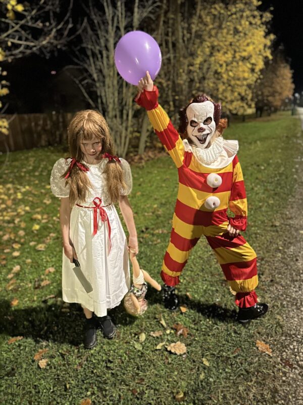 Annabel kostüüm ja hirmsa klouni kostüüm