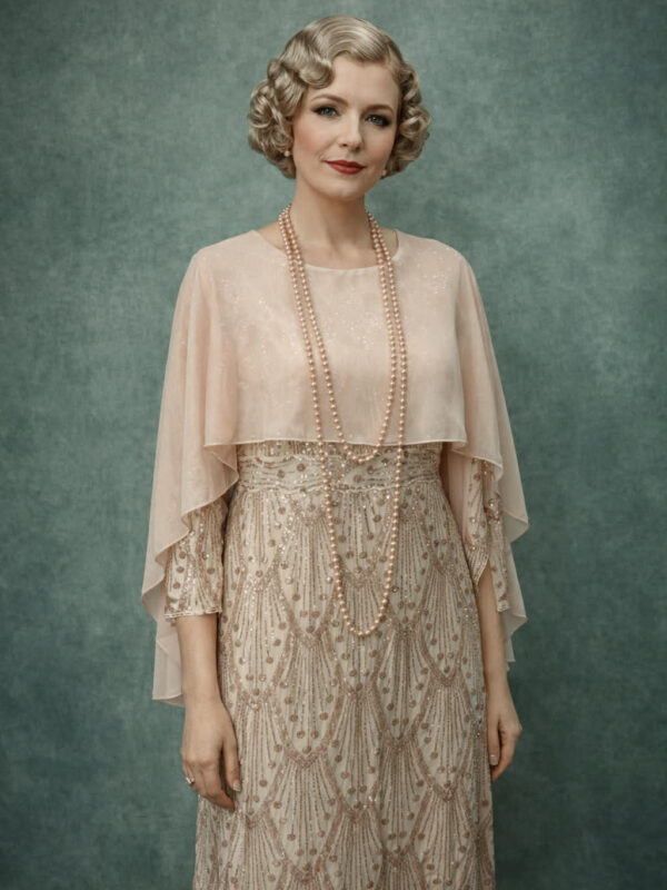 Great Gatsby, 1920ndad heleroosa kleit