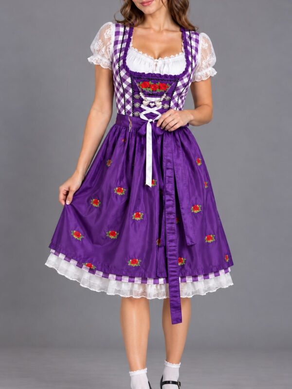 Oktoberfesti lilla kleit