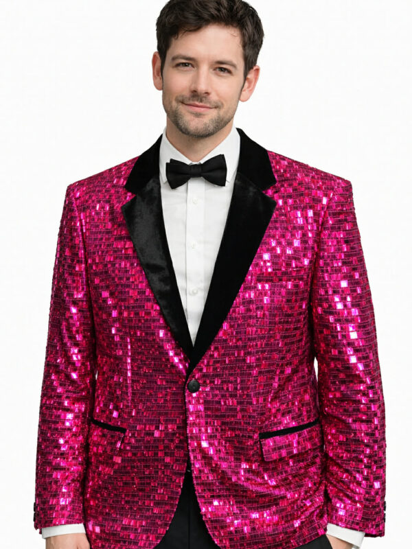 Roosa litter disco pintsak