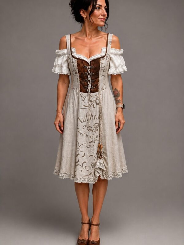oktoberfesti linane kleit