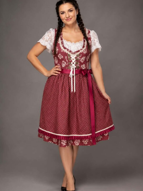 tumepunane oktoberfesti kleit